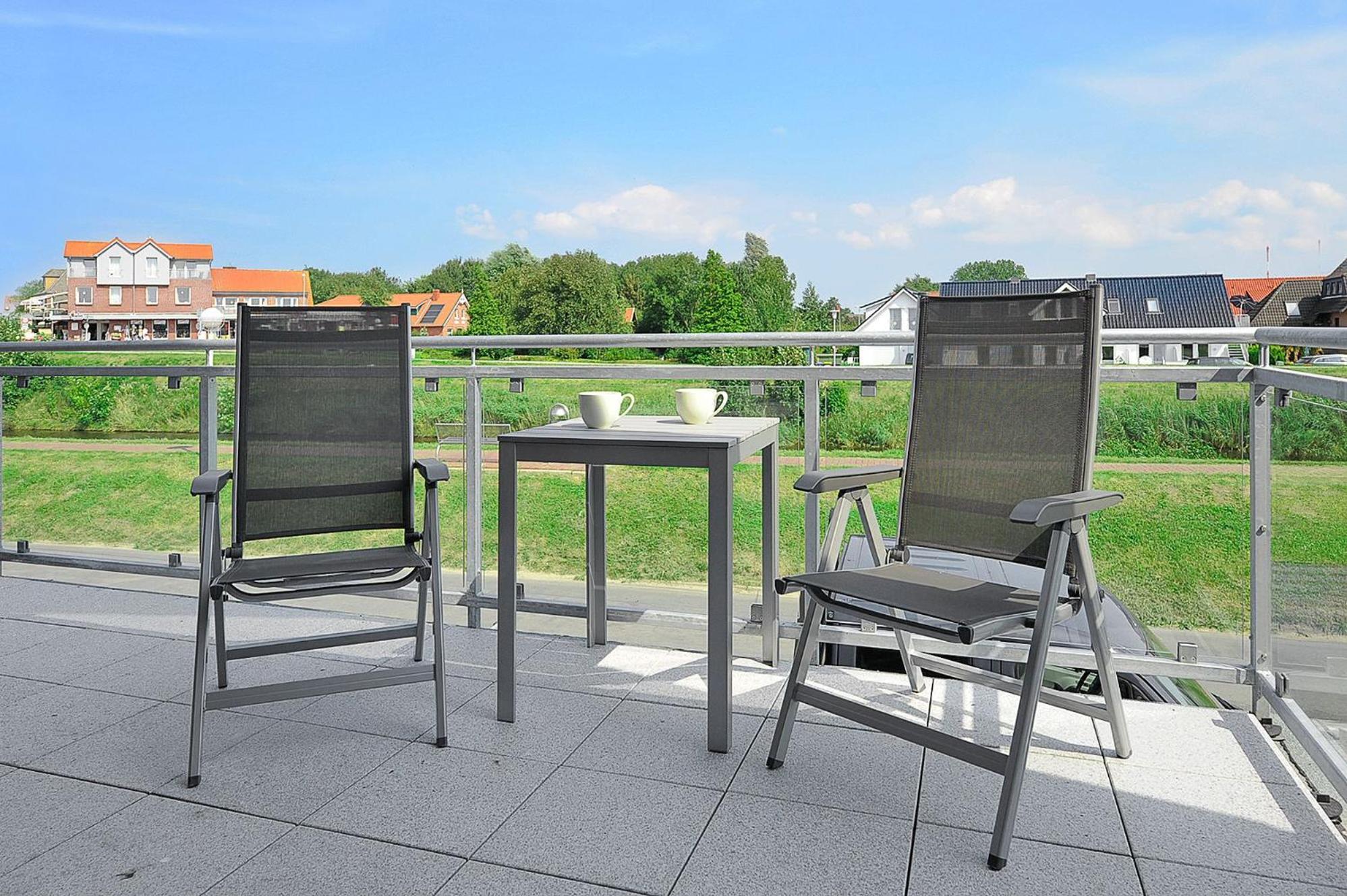 Besondere Aussicht - Ferienwohnung Deichblick Bensersiel Kültér fotó